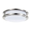 Nuvo Lighting 16W 10" LED Flush Mount, 3K Dimmable, Brushed Nickel White Lens 62/1561